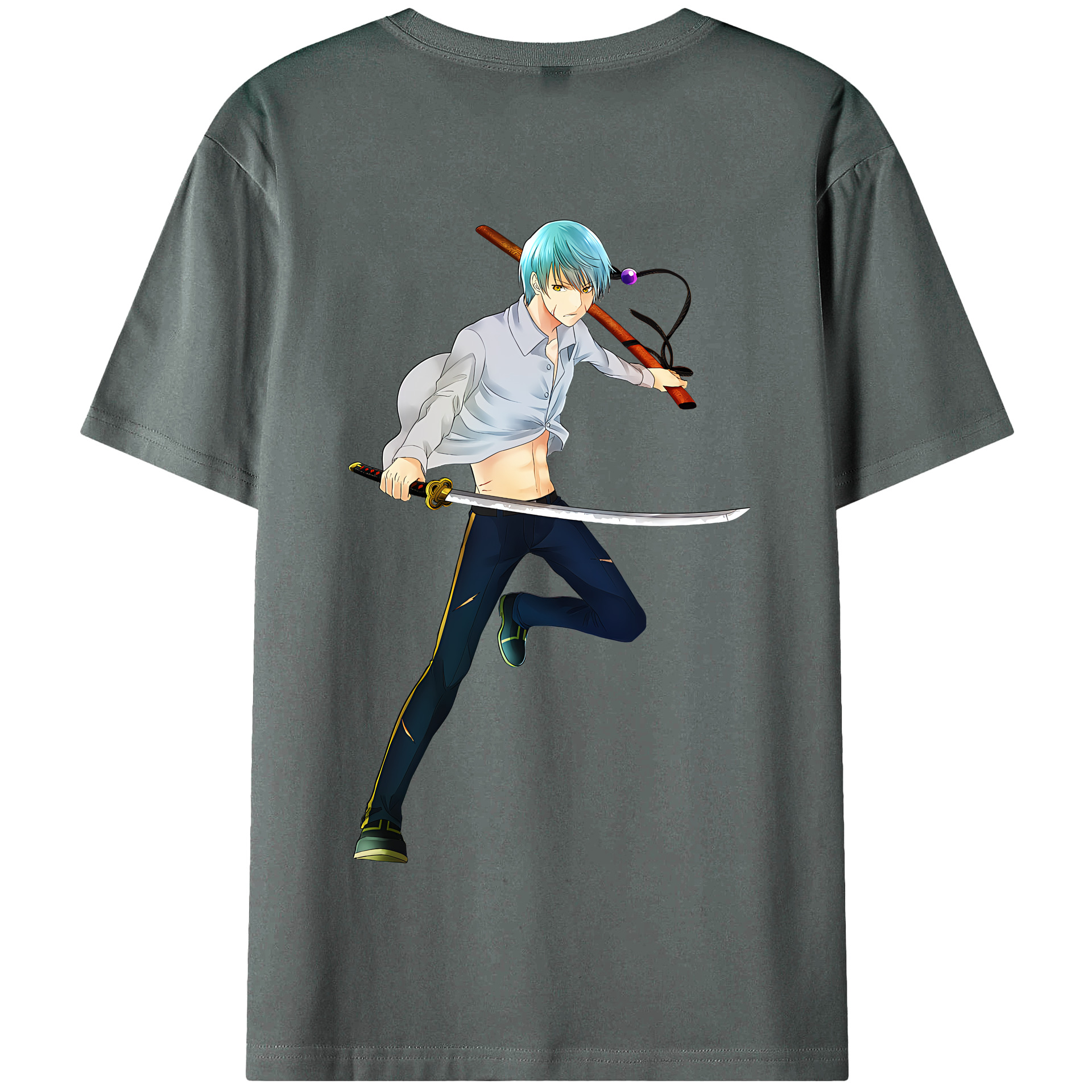 （画像用） 刀剣乱舞 Touken Ranbu 綿100％半袖Tシャツ（背面プリント）